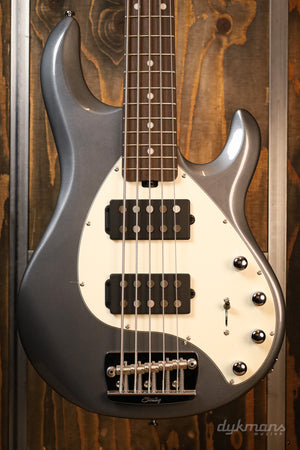 Sterling By Music Man Stingray Ray35 HH Charcoal Frost 5 string