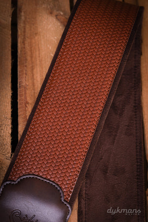 RightOn Guitar Strap Bond 80 Brown Groove