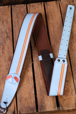 RightOn Guitar Strap Race Sonic Blue