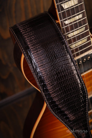 Blue Bell Straps Johnson Lizard Black Aged