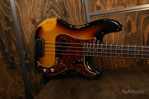 Fender Custom Shop Limited Edition '63 Precision Bass Heavy Relic Faded 3-Tone Sunburst 2024