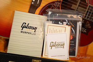 Gibson Custom Hummingbird Original Vintage Cherry Sunburst Light Aged Murphy Lab