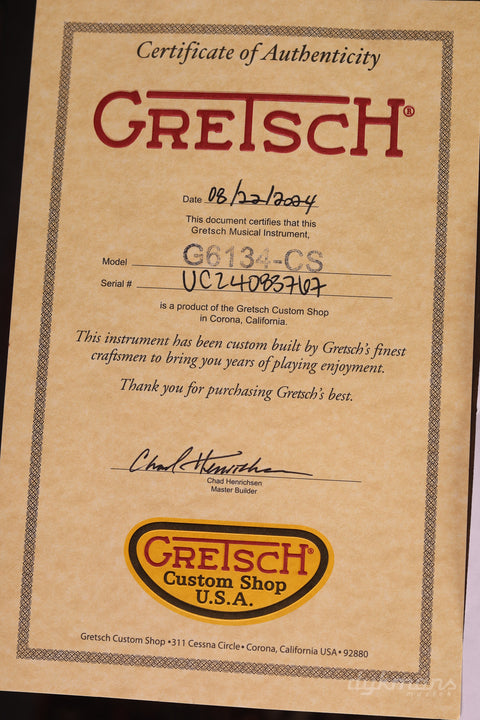 Gretsch Custom Shop 1955 White Penguin Tahiti Coral by Master Builder Chad Henrichsen