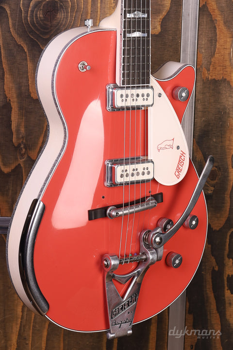 Gretsch Custom Shop 1955 White Penguin Tahiti Coral by Master Builder Gonzalo Madrigal