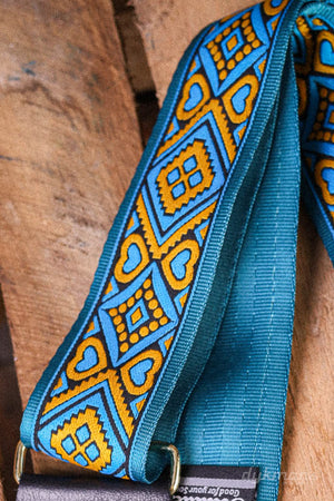 Souldier Guitar Strap Sage Turquoise Black