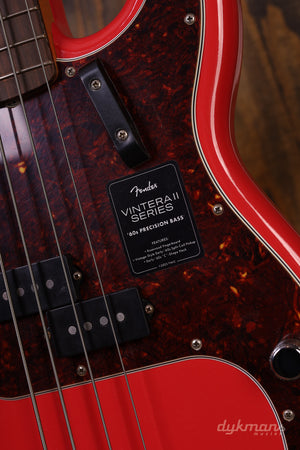 Fender Limited Edition Vintera II Road Worn '60s Precision Bass Fiesta Red