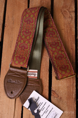 Souldier Guitar Strap Arabesque Red Olive
