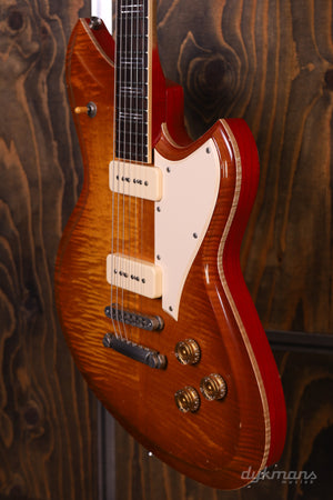 Novo Serus P2 Carve Top Flamed Maple Faded Tea Burst