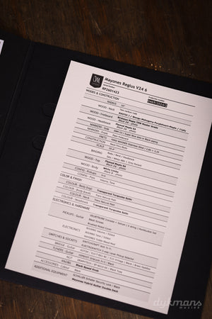 Mayones Regius V24 6 Transparent Turquoise Satin