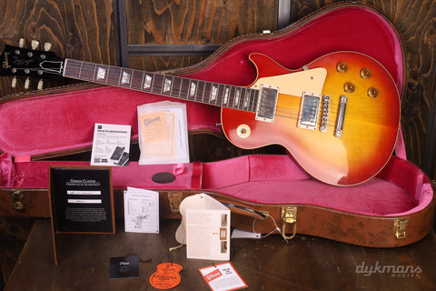 Gibson Custom Shop 1958 Les Paul Standard Washed Cherry Sunburst VOS