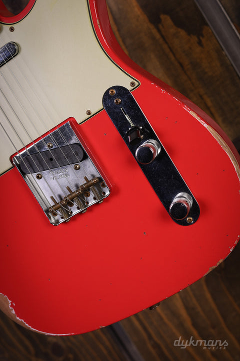 Fender Custom Shop Time Machine '63 Telecaster Relic Aged Fiesta Red