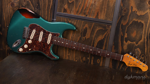 Del-Tone 60's S-Style Sherwood Green Over Sunburst