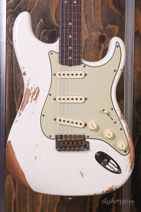 Fender Custom Shop Limited Edition '64 L-Series Strat Heavy Relic Aged Olympic White