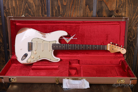 Fender Custom Shop Limited Edition '64 L-Series Strat Heavy Relic Aged Olympic White