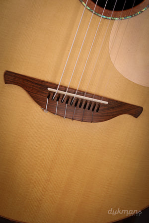 Lowden S50J Ziricote Alpine Spruce leaf inlay