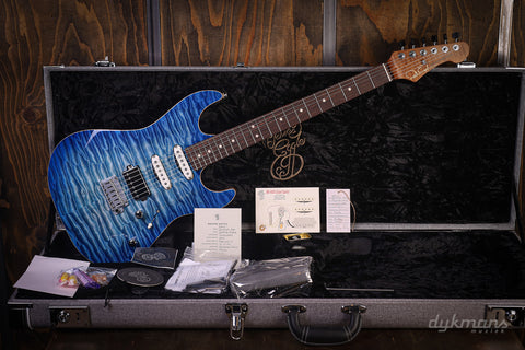 Patrick James Eggle 96 HSS Quilted Island Blue Burst