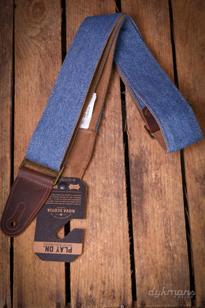 Levy's 5 cm Jean Strap Suede Back, Leather End - Blue