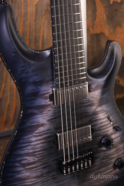 Mayones Regius Core 7 Quilted Trans Graphite Burst