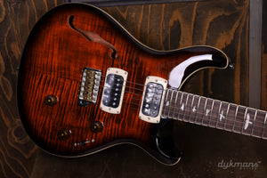 PRS SE Custom 24 Semi-Hollow Orange Tiger Smokeburst