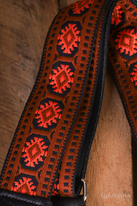 Souldier Guitar Strap Pillar Orange Brown Black