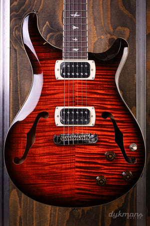 PRS SE Ed Sheeran Hollowbody I Piezo Baritone Orange Tiger Smokeburst