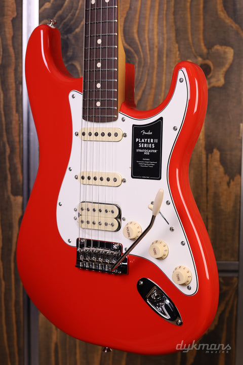 Fender Player II Stratocaster HSS Coral Red