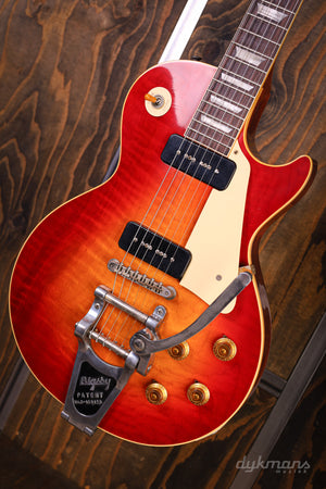 Gibson Custom '59 Les Paul Standard P-90s Wide Tomato Burst Bigsby Ultra Light Aged