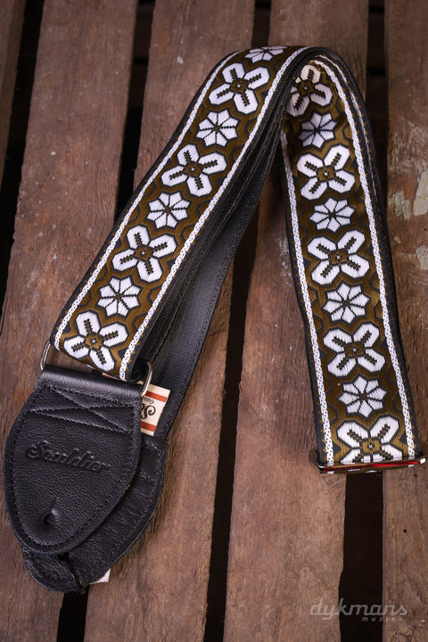 Souldier Guitar Strap Greenwich Olive White Black