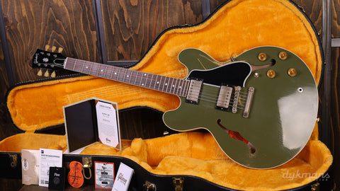 Gibson 1959 ES-335 Reissue Olive Drab Murphy Lab Heavy Aged