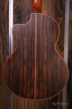 Lowden S50J Ziricote Alpine Spruce leaf inlay