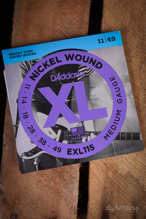 D'addario EXL115 Nickel Wound 11-49