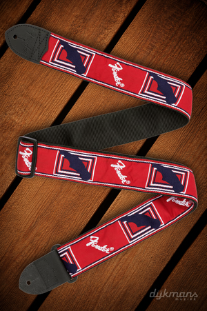 Fender Monogrammed Strap Red, White and Blue